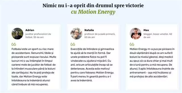 Motion Energy la o farmacie din Sibiu: Beneficii și mod de administrare