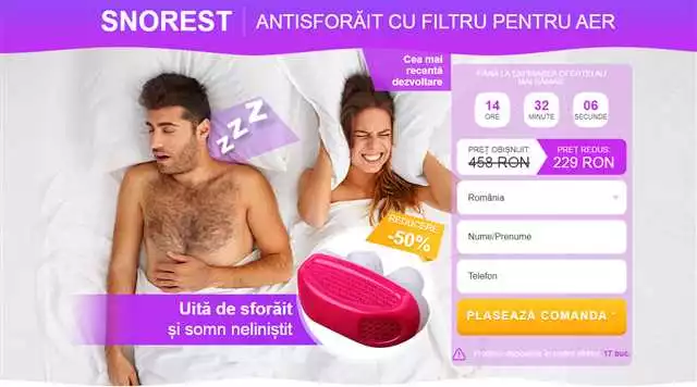 Snorest la o farmacie din România: preț și recenzii – informații utile pentru problemele cu somnul